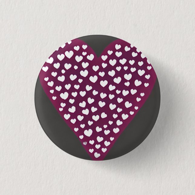 Liebe 3 cm Abzeichen Button (Vorderseite)