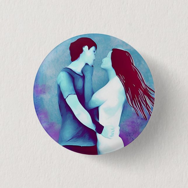 Liebe 3 cm Abzeichen Button (Vorderseite)