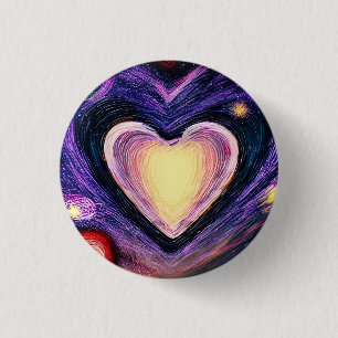 Liebe 3 cm Abzeichen Button