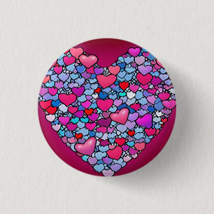 Liebe 3 cm Abzeichen Button