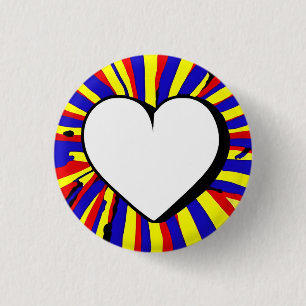 Liebe 3 cm Abzeichen Button