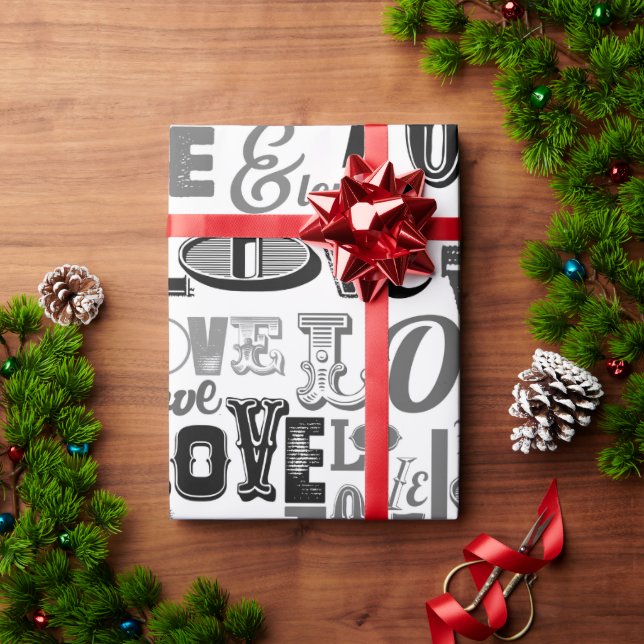 LIEBE 3 GESCHENKPAPIER (Feiertagsgeschenk)
