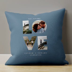 Liebe 4 Foto einfaches modernes personalisiertes G Kissen