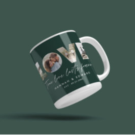 Liebe 4 Foto Moderner personalisierter Geschenkcoc Kaffeetasse