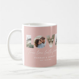Liebe 4 Foto Modernes, personalisiertes Geschenk R Kaffeetasse