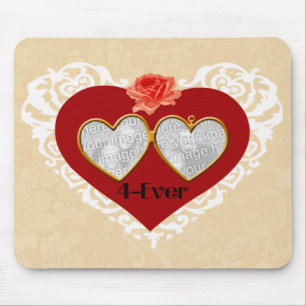 Liebe 4 je Locket-Maus-Pad Mousepad