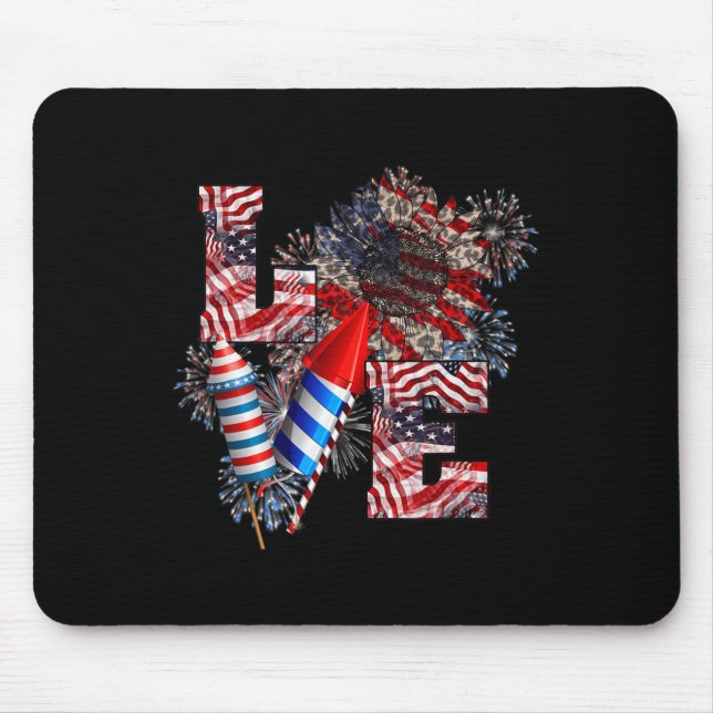 Liebe - 4. Juli Mousepad (Vorne)
