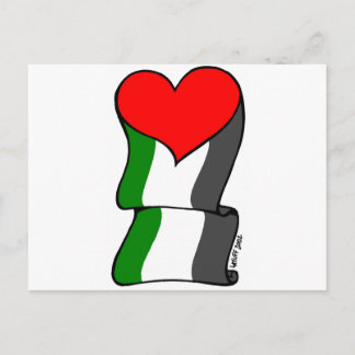 Liebe 4 Palästina! Postkarte