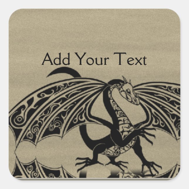 LIEBE 4 QUADRATISCHER AUFKLEBER (Vorderseite)