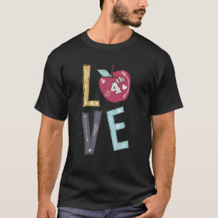 Liebe 4. vierte Klasse Lehrer zurück zur Schule T-Shirt