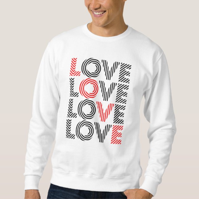 Liebe 4x sweatshirt (Vorderseite)