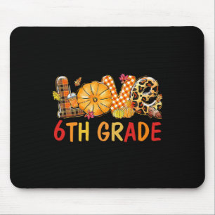 Liebe 6. Herbstkürbis für Lehrer Mousepad