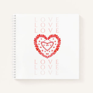 LIEBE 8.5x8.5 SpiralNotebook Notizbuch