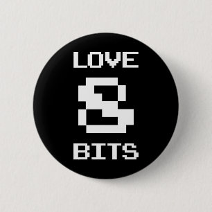 Liebe 8 Bits Button