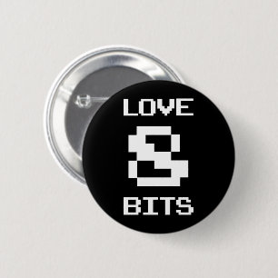 Liebe 8 Bits Button
