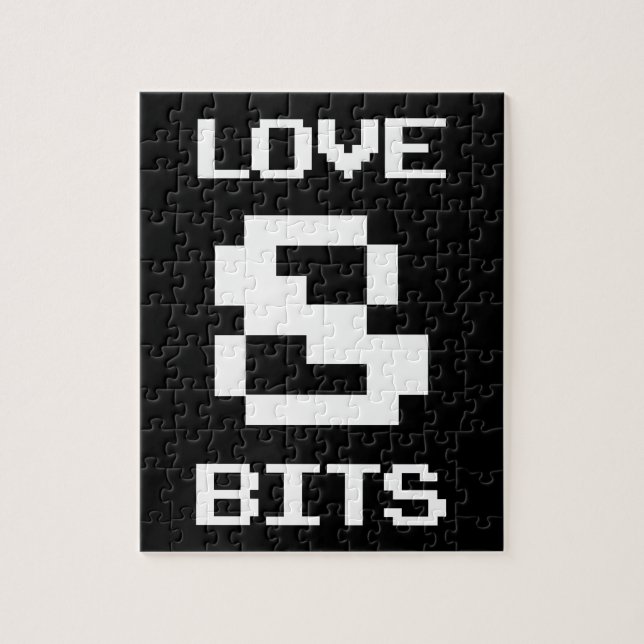 Liebe 8 Bits Puzzle (Vertikal)