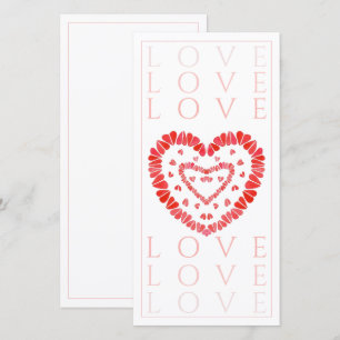 LIEBE 8x4 Flachkarte Karte