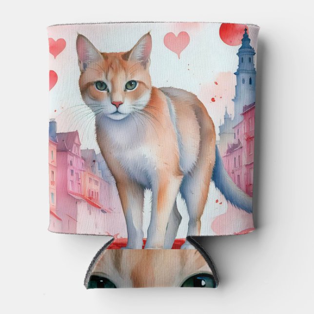 Liebe a Cat Dosenkühler (Vorderseite)