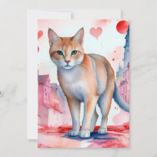 Liebe a Cat Feiertagskarte