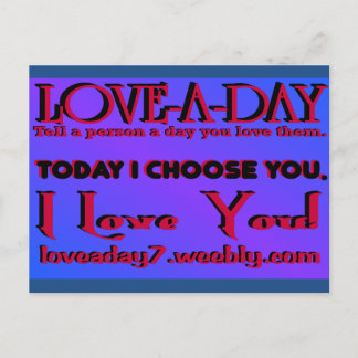 Liebe A Day Post Card Postkarte