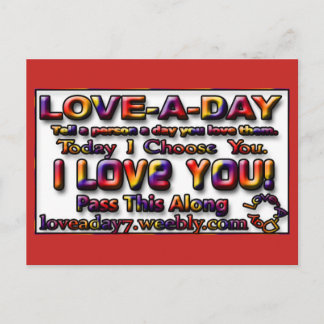 Liebe-a-day-Postkarten Postkarte