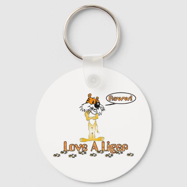 Liebe A Liger Schlüsselanhänger (Vorderseite)