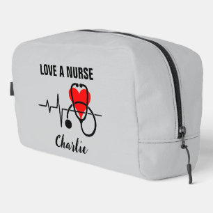 Liebe a Nurse Heart Stethoscope Design Waschbeutel