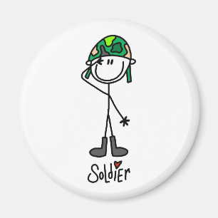 Liebe a Soldier Magnet