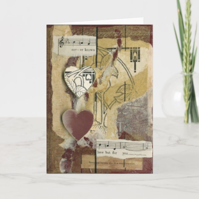 "Liebe aber für Sie" kardieren Feiertagskarte (Vorderseite)