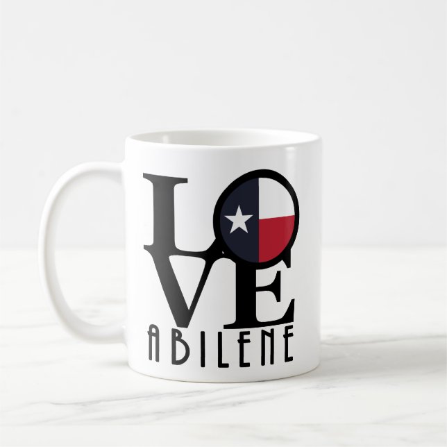 LIEBE Abilene, Texas11oz Kaffeetasse (Links)