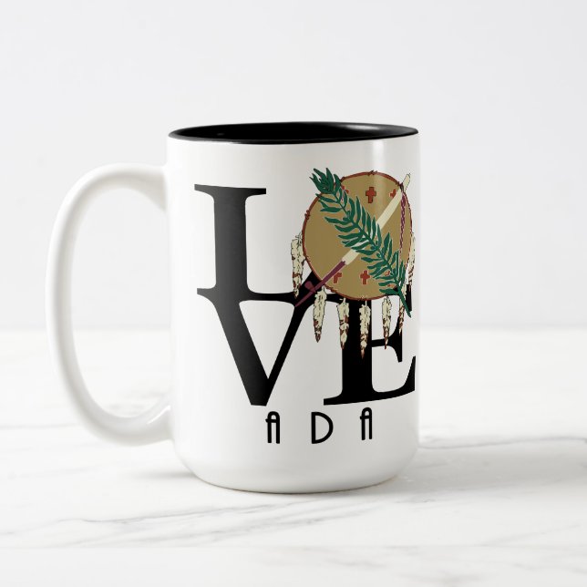 LIEBE Ada Oklahoma `5oz Zweifarbige Tasse (Links)