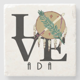 LIEBE Ada Oklahoma Steinuntersetzer