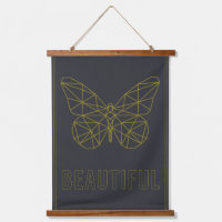 Liebe-Affirmation-Poster Origami-Schmetterling