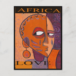 Liebe AFRICA POSTCARD VON MOJISOLA AGBADAMOSI OKUB Postkarte