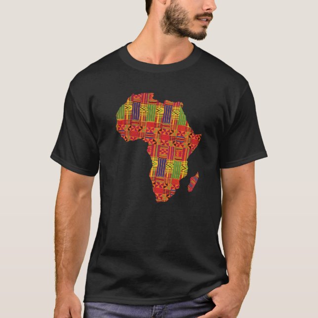 Liebe Afrika Afrikanisches Land Karte Prix Schwarz T-Shirt (Vorderseite)