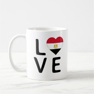 Liebe - Ägyptische Flagge Kaffeetasse