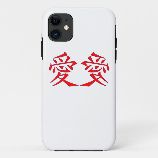 Liebe - Ai-Kalligraphie iphone Fall Case-Mate iPhone Hülle (Rückseite)
