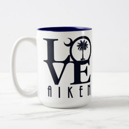 LIEBE Aiken South Carolina 15oz Zweifarbige Tasse