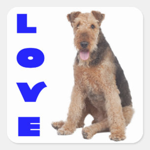 Liebe Airedale Terrier Welpen Hund Aufkleber
