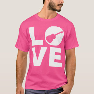 Liebe Akustische Gitarre Geschenk für Gitarristen T-Shirt