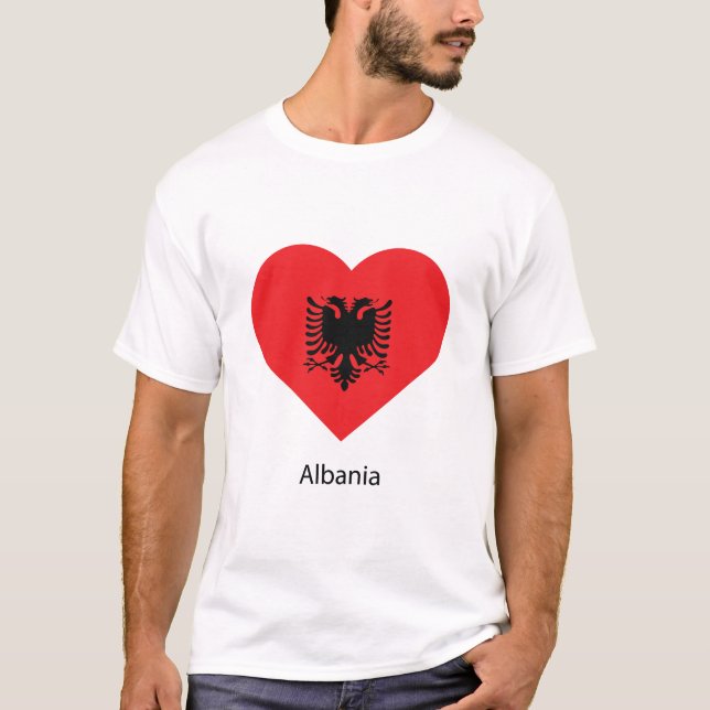 Liebe Albanien T-Shirt (Vorderseite)