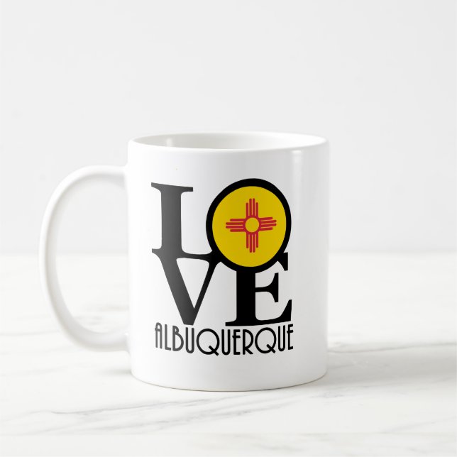 LIEBE Albuquerque NM 11oz Kaffeetasse (Links)