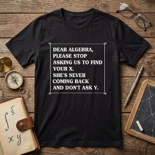 Liebe Algebra Lustiger Mathe-Spruch T-Shirt