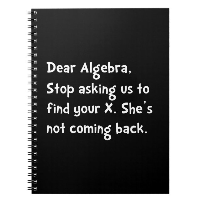 Liebe Algebra Notizblock (Vorderseite)