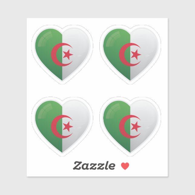 Liebe Algerien Aufkleber (Blatt)