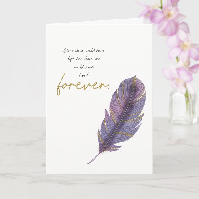 Liebe allein Beileid Verlust für sie Karte (Orchidee)