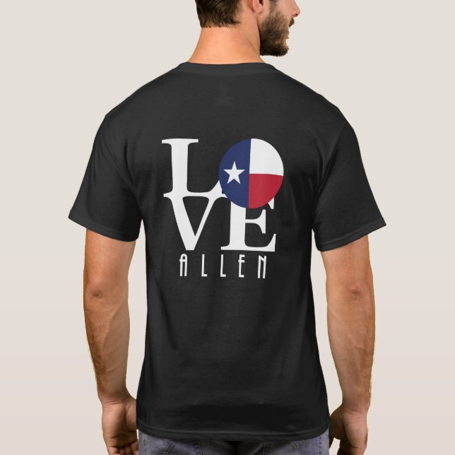 LIEBE Allen Texas T-Shirt (Rückseite)
