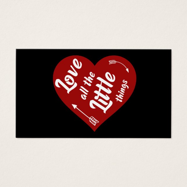 Liebe aller kleinen Dinge, die Design (Vorderseite)