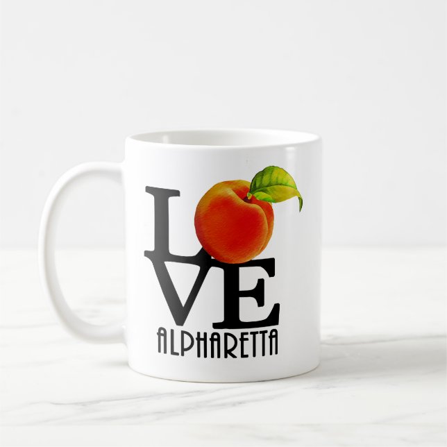 LIEBE Alpharetta Georgia 11oz Kaffeetasse (Links)