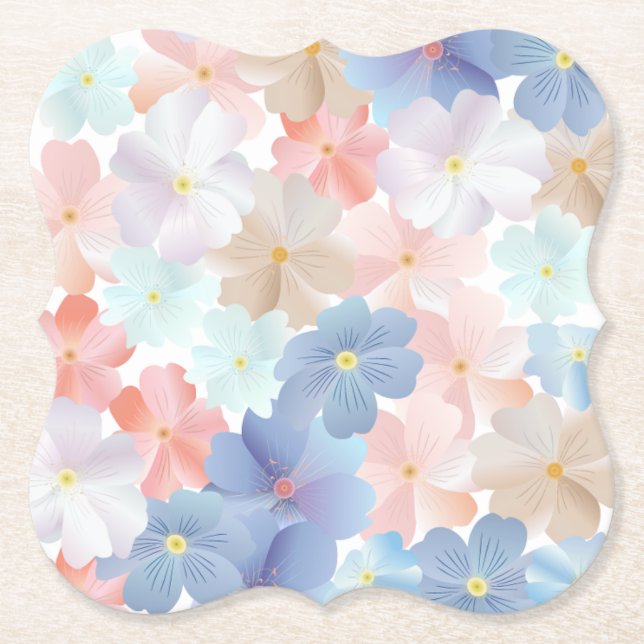 Liebe als Blume Untersetzer (Vorderseite)